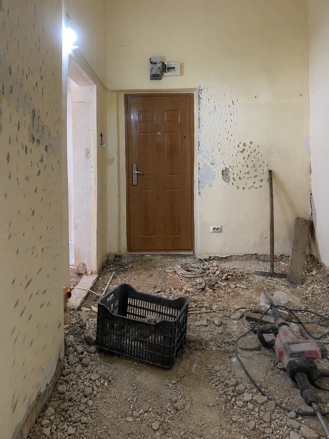 Zugrav Iași — Renovare apartament 2 camere (Iași — Independenței) — înainte/după 2 — înainte